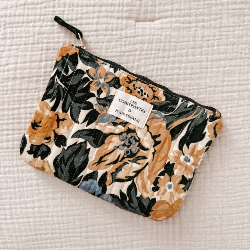 Sezane Flat Pouch Garden Flowers - Size TU